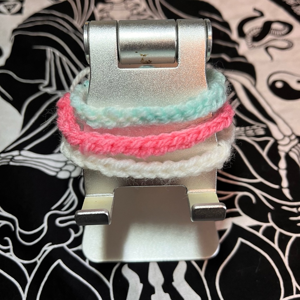 Crocheted Bracelets ( Set of 3 )